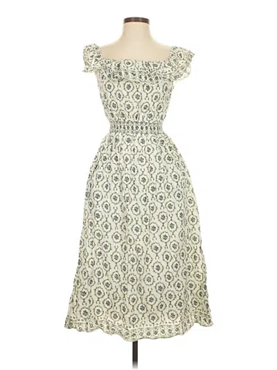 Pre-owned Max Studio Casual Dress In White