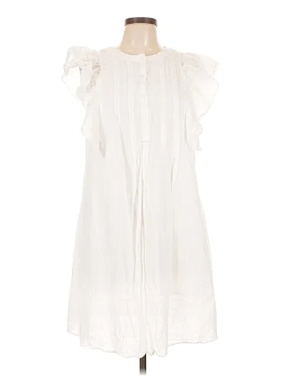 Pre-owned Max Studio Casual Dress In White