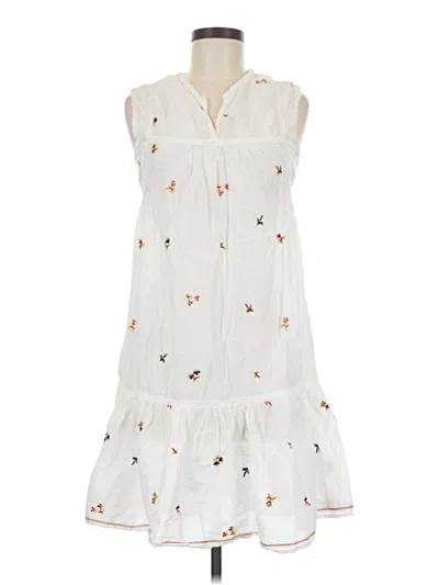 Pre-owned Max Studio Casual Dress In White