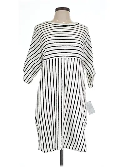 Pre-owned Max Studio Casual Dress In White