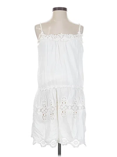 Pre-owned Max Studio Casual Dress In White