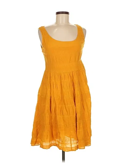 Pre-owned Max Studio Casual Dress In Yellow