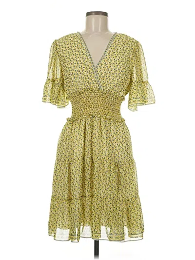 Pre-owned Max Studio Casual Dress In Yellow