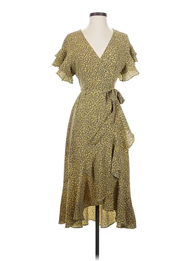 Pre-owned Max Studio Casual Dress In Yellow