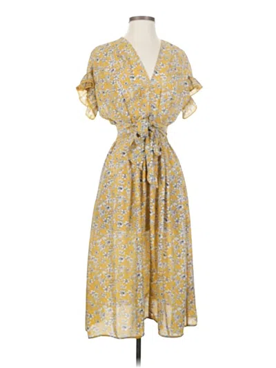Pre-owned Max Studio Casual Dress In Yellow