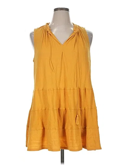 Pre-owned Max Studio Casual Dress In Yellow