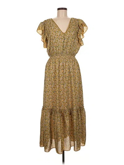 Pre-owned Max Studio Casual Dress In Yellow