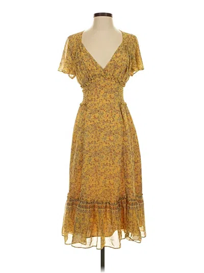 Pre-owned Max Studio Casual Dress In Yellow