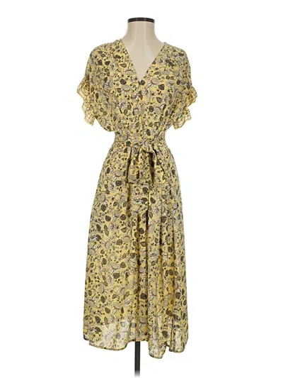 Pre-owned Max Studio Casual Dress In Yellow