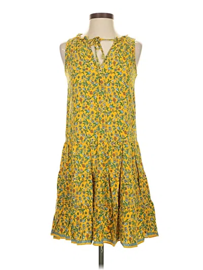 Pre-owned Max Studio Casual Dress In Yellow