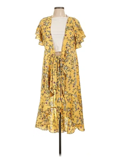 Pre-owned Max Studio Casual Dress In Yellow