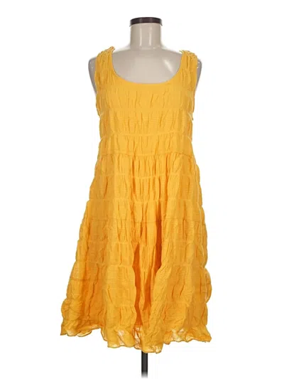 Pre-owned Max Studio Casual Dress In Yellow