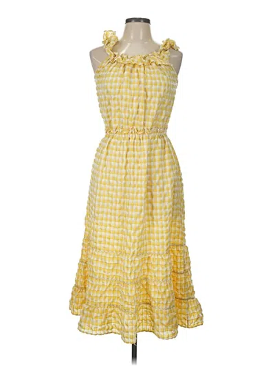Pre-owned Max Studio Casual Dress In Yellow