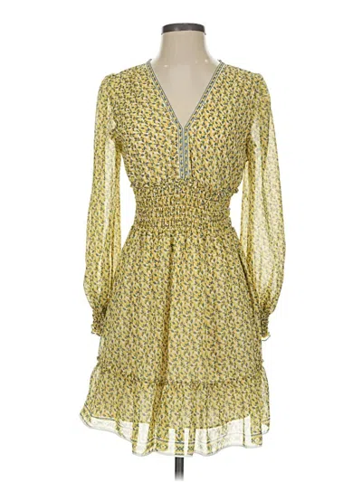 Pre-owned Max Studio Casual Dress In Yellow