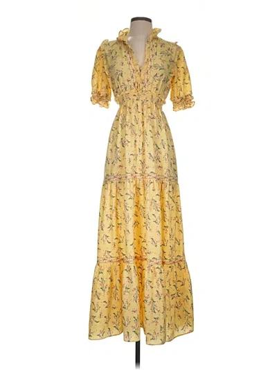 Pre-owned Max Studio Casual Dress In Yellow