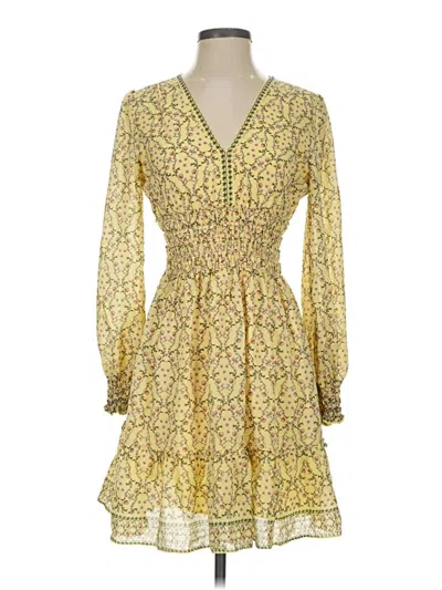 Pre-owned Max Studio Casual Dress In Yellow