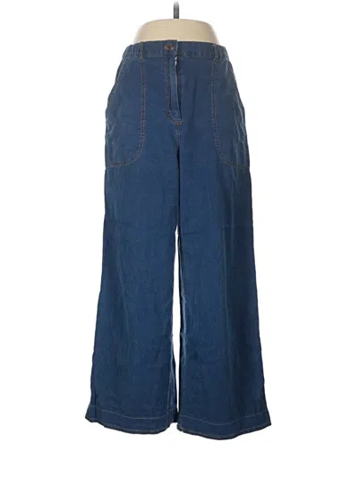 Pre-owned Max Studio Casual Pants In Blue