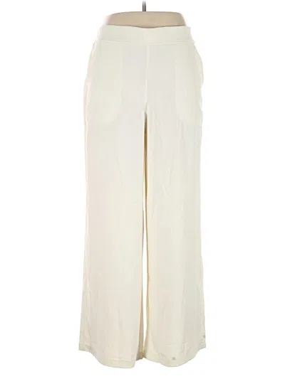 Pre-owned Max Studio Casual Pants In Ivory