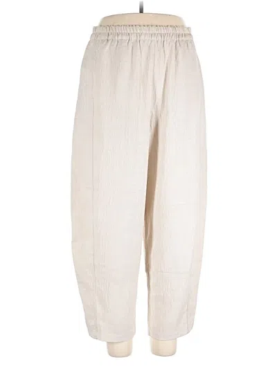 Pre-owned Max Studio Casual Pants In Ivory
