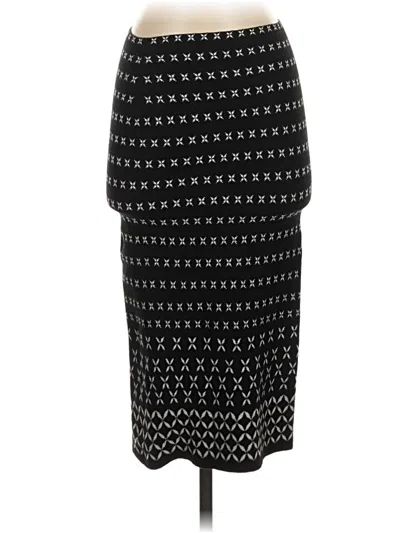 Pre-owned Max Studio Casual Skirt In Black