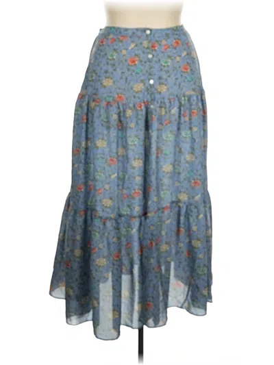 Pre-owned Max Studio Casual Skirt In Blue