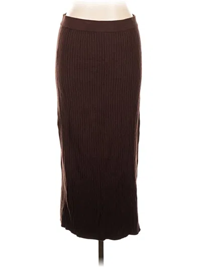 Pre-owned Max Studio Casual Skirt In Brown