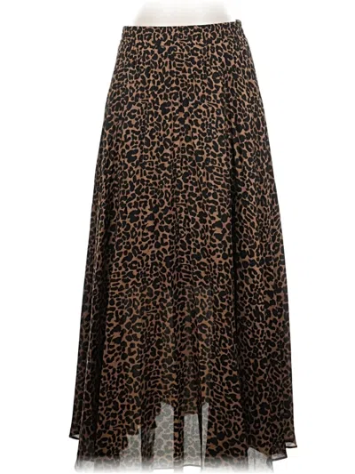 Pre-owned Max Studio Casual Skirt In Brown