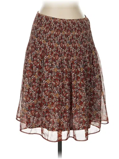 Max Studio Casual Skirt In Brown