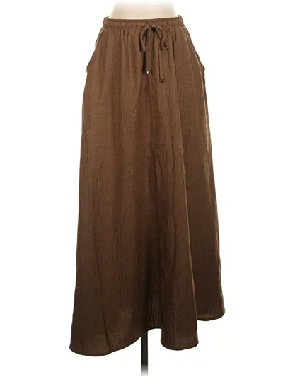 Pre-owned Max Studio Casual Skirt In Brown