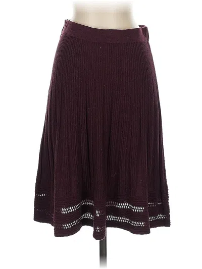 Pre-owned Max Studio Casual Skirt In Burgundy