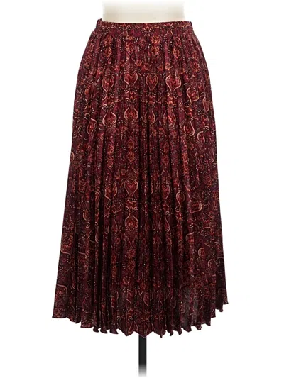Pre-owned Max Studio Casual Skirt In Burgundy