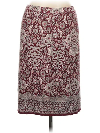 Pre-owned Max Studio Casual Skirt In Burgundy