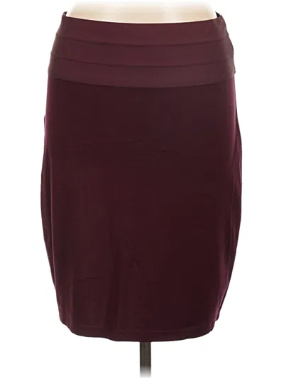 Pre-owned Max Studio Casual Skirt In Burgundy