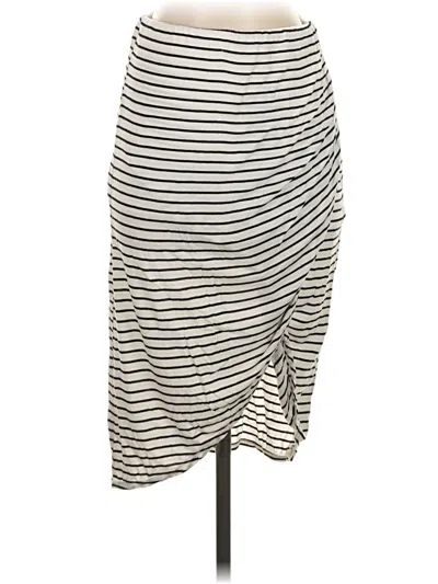 Pre-owned Max Studio Casual Skirt In Ivory
