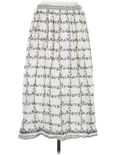 Pre-owned Max Studio Casual Skirt In Ivory