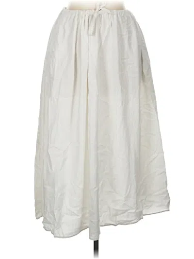 Pre-owned Max Studio Casual Skirt In Ivory
