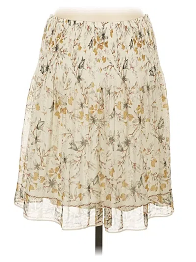 Pre-owned Max Studio Casual Skirt In Ivory