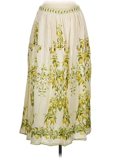 Pre-owned Max Studio Casual Skirt In Ivory