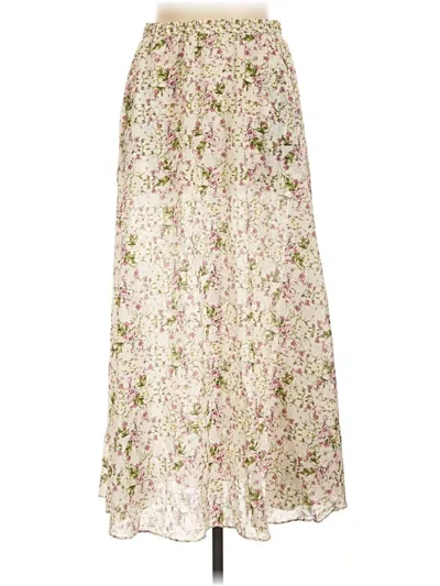 Pre-owned Max Studio Casual Skirt In Ivory