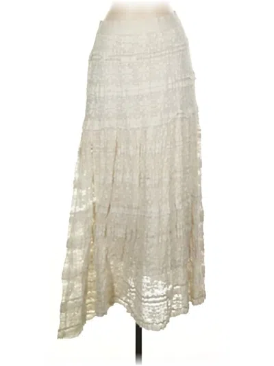 Pre-owned Max Studio Casual Skirt In Ivory