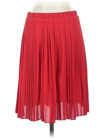 Max Studio Casual Skirt In Red