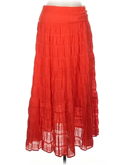 Pre-owned Max Studio Casual Skirt In Red