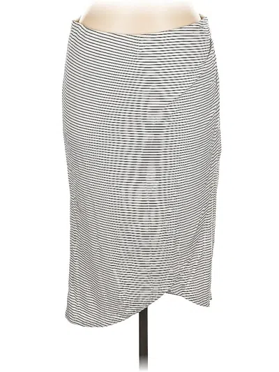 Pre-owned Max Studio Casual Skirt In Silver