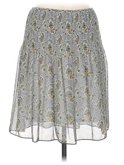 Pre-owned Max Studio Casual Skirt In Silver