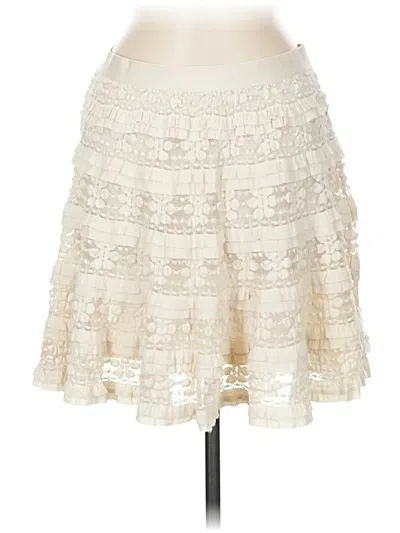 Pre-owned Max Studio Casual Skirt In White