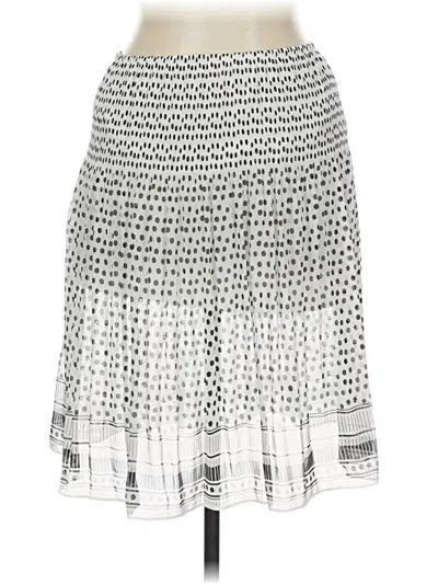 Pre-owned Max Studio Casual Skirt In White