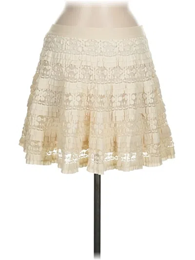 Pre-owned Max Studio Casual Skirt In White