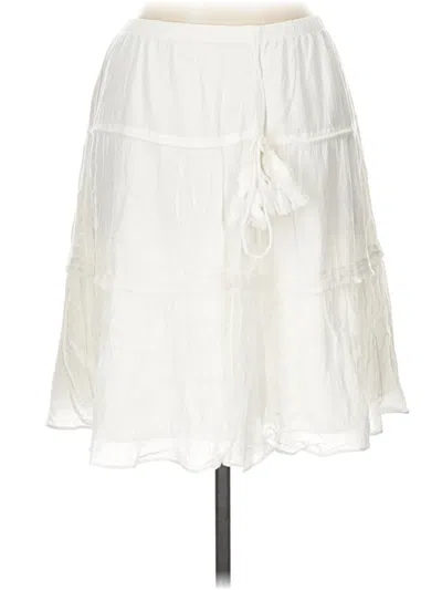 Pre-owned Max Studio Casual Skirt In White