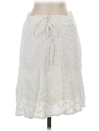 Pre-owned Max Studio Casual Skirt In White