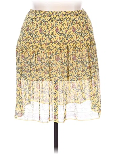 Pre-owned Max Studio Casual Skirt In Yellow